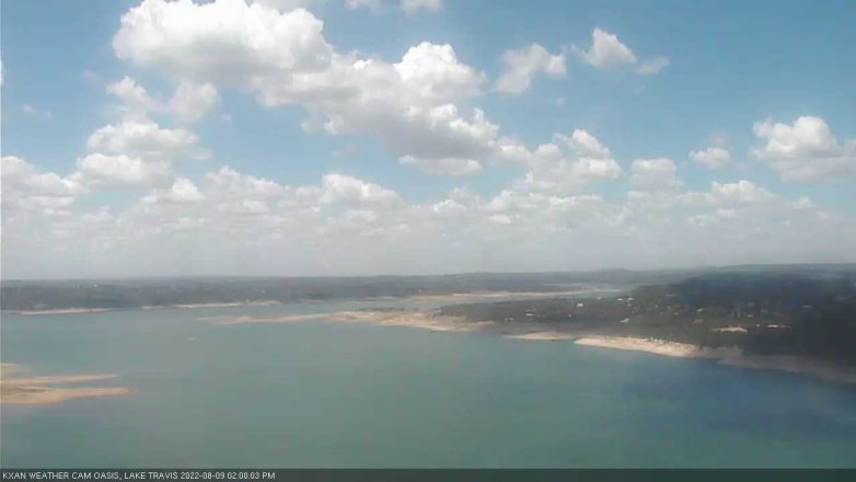 Lake Travis webcam, August 9, 2022 2:00 PM CT