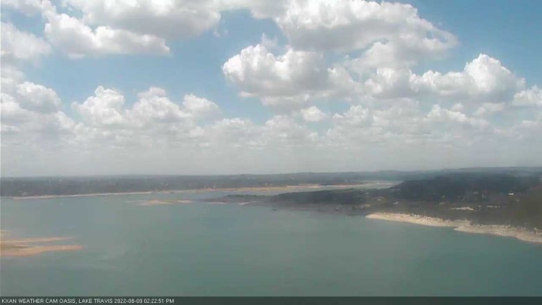 Lake Travis webcam, August 9, 2022 2:25 PM CT