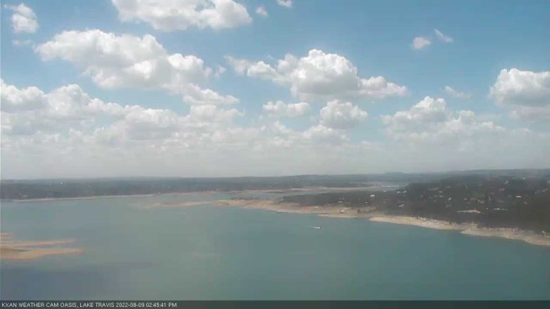 Lake Travis webcam, August 9, 2022 2:45 PM CT
