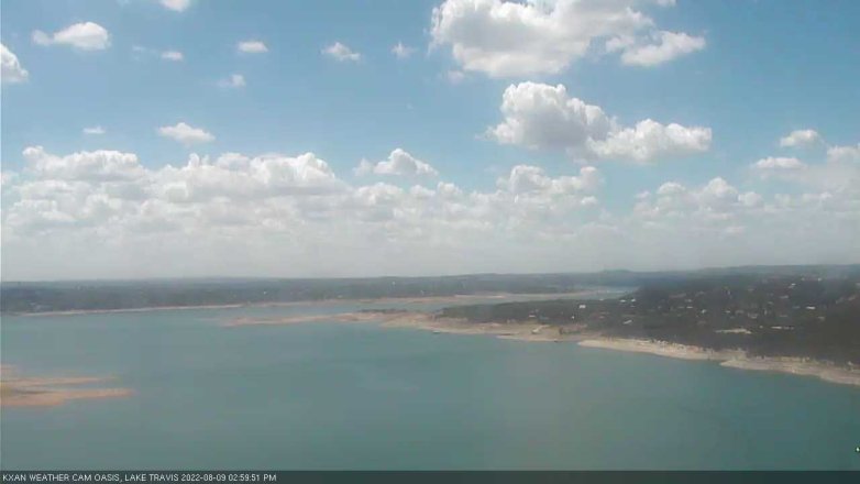 Lake Travis webcam, August 9, 2022 3:00 PM CT