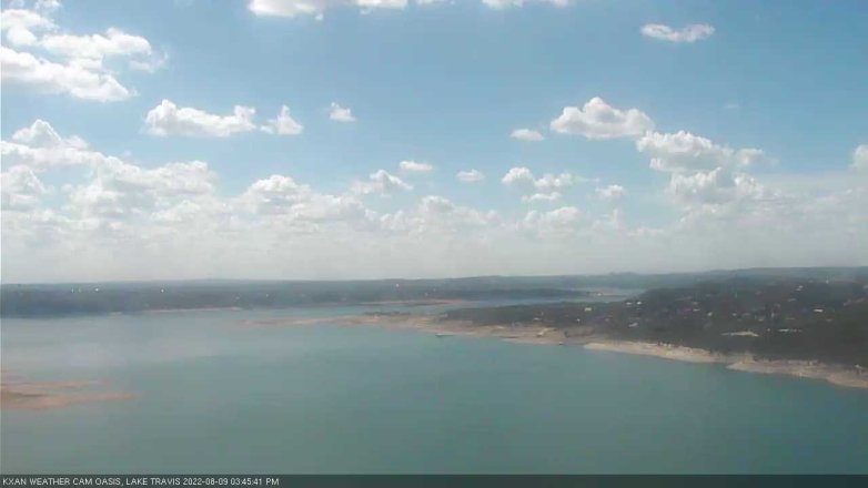 Lake Travis webcam, August 9, 2022 3:45 PM CT