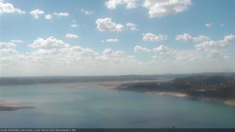 Lake Travis webcam, August 9, 2022 4:00 PM CT