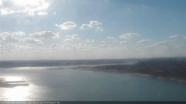 Lake Travis webcam, August 9, 2022 5:45 PM CT