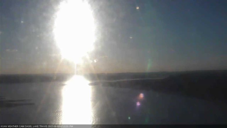 Lake Travis webcam, August 9, 2022 7:25 PM CT