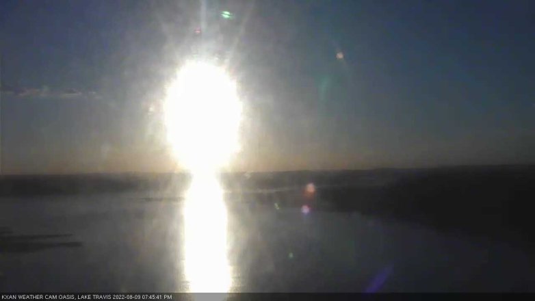 Lake Travis webcam, August 9, 2022 7:45 PM CT