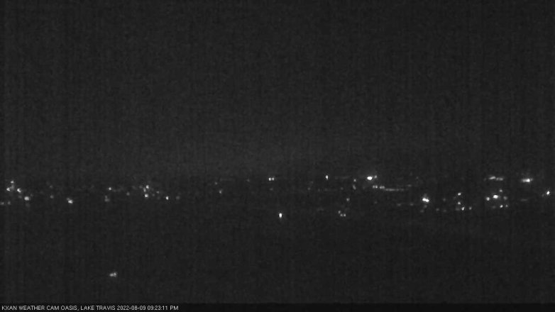 Lake Travis webcam, August 9, 2022 9:25 PM CT