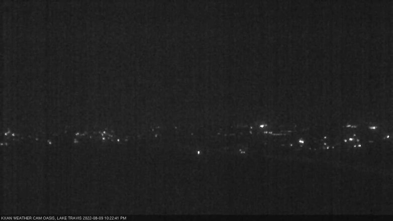 Lake Travis webcam, August 9, 2022 10:25 PM CT