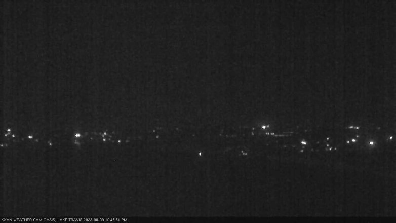Lake Travis webcam, August 9, 2022 10:45 PM CT