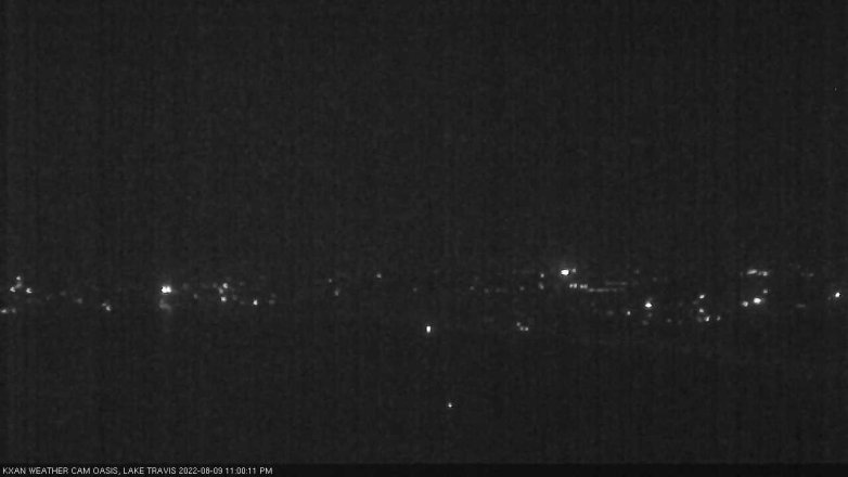 Lake Travis webcam, August 9, 2022 11:00 PM CT