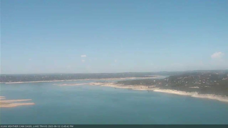 Lake Travis webcam, August 10, 2022 12:45 PM CT