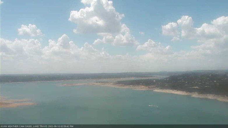 Lake Travis webcam, August 10, 2022 3:00 PM CT