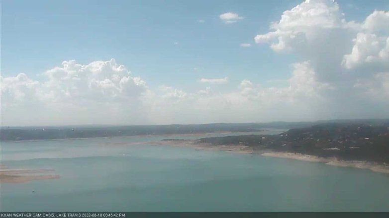 Lake Travis webcam, August 10, 2022 3:45 PM CT