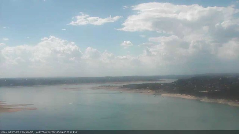 Lake Travis webcam, August 10, 2022 4:00 PM CT