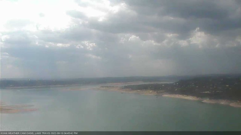 Lake Travis webcam, August 10, 2022 4:45 PM CT