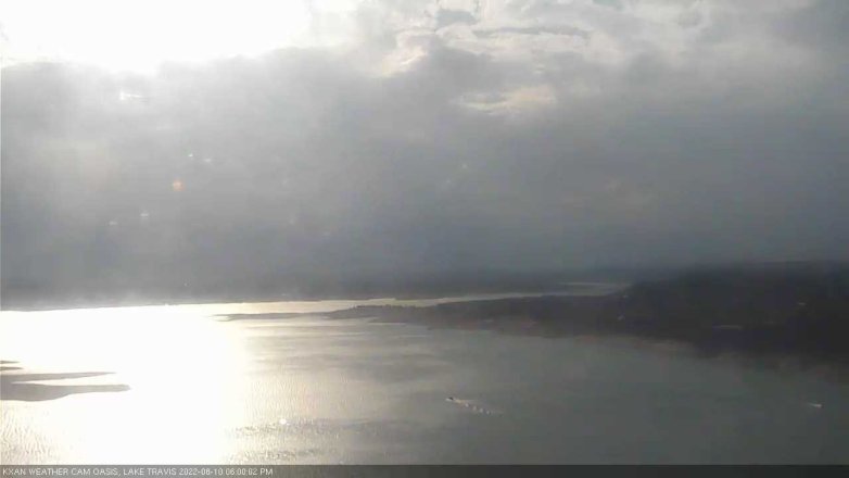 Lake Travis webcam, August 10, 2022 6:00 PM CT