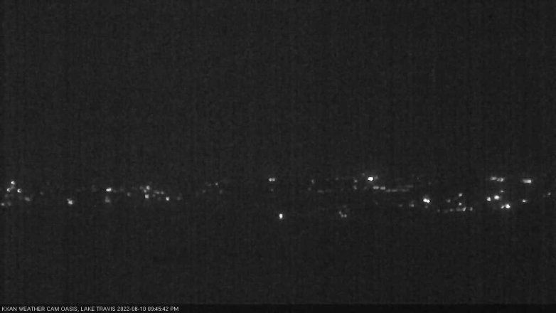 Lake Travis webcam, August 10, 2022 9:45 PM CT