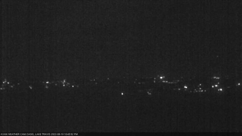Lake Travis webcam, August 10, 2022 10:45 PM CT