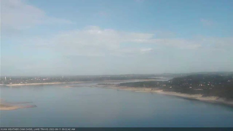 Lake Travis webcam, August 11, 2022 9:25 AM CT