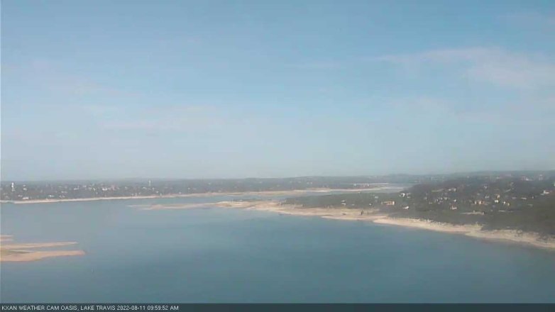 Lake Travis webcam, August 11, 2022 10:00 AM CT