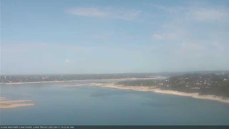 Lake Travis webcam, August 11, 2022 10:25 AM CT