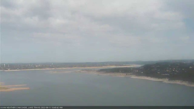 Lake Travis webcam, August 11, 2022 10:45 AM CT