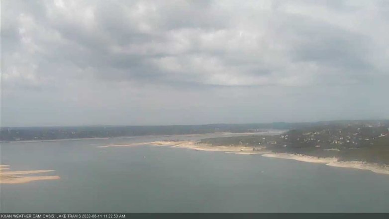 Lake Travis webcam, August 11, 2022 11:25 AM CT
