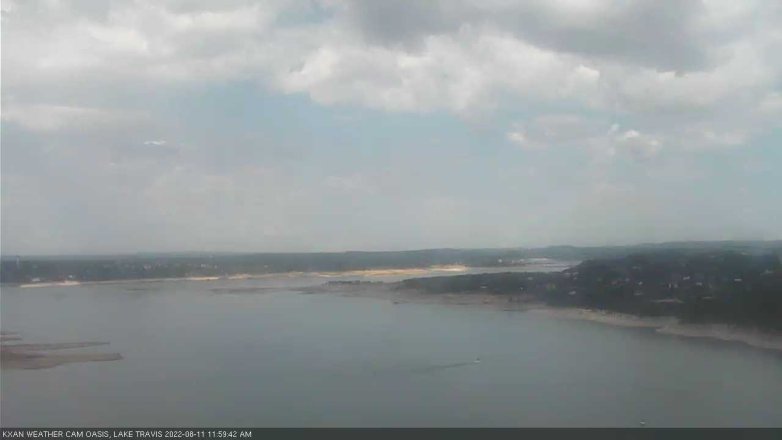Lake Travis webcam, August 11, 2022 12:00 PM CT