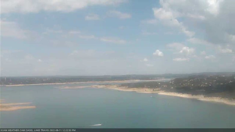 Lake Travis webcam, August 11, 2022 12:25 PM CT