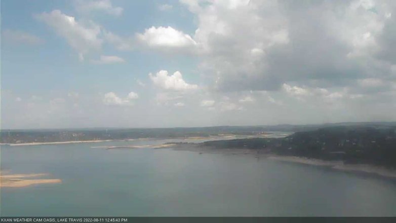 Lake Travis webcam, August 11, 2022 12:45 PM CT