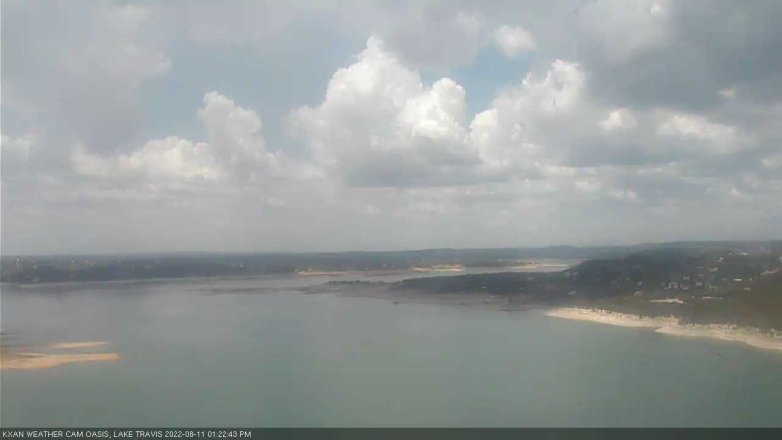 Lake Travis webcam, August 11, 2022 1:25 PM CT