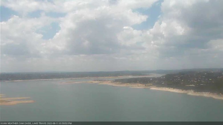 Lake Travis webcam, August 11, 2022 2:00 PM CT
