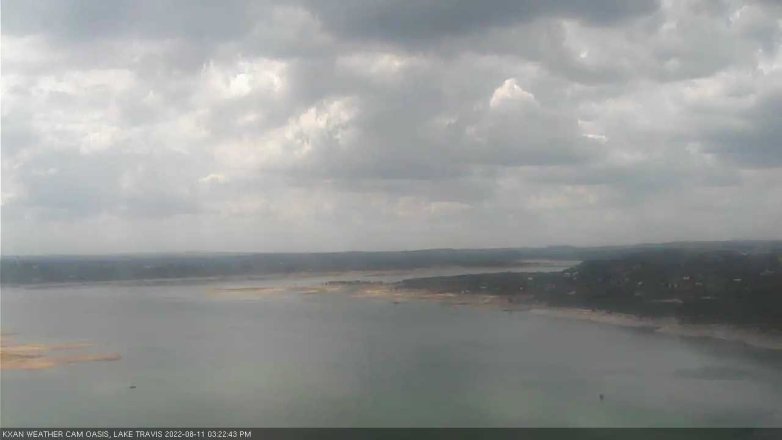 Lake Travis webcam, August 11, 2022 3:25 PM CT