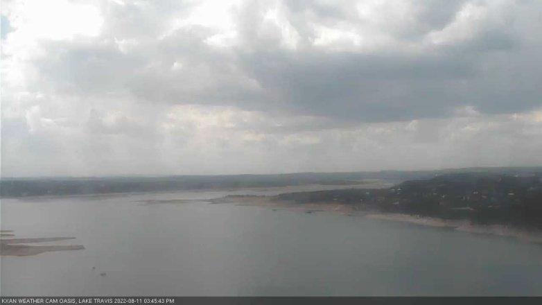 Lake Travis webcam, August 11, 2022 3:45 PM CT