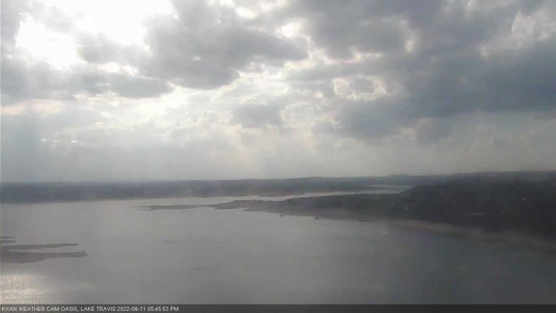 Lake Travis webcam, August 11, 2022 5:45 PM CT