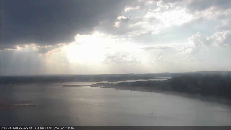Lake Travis webcam, August 11, 2022 6:25 PM CT