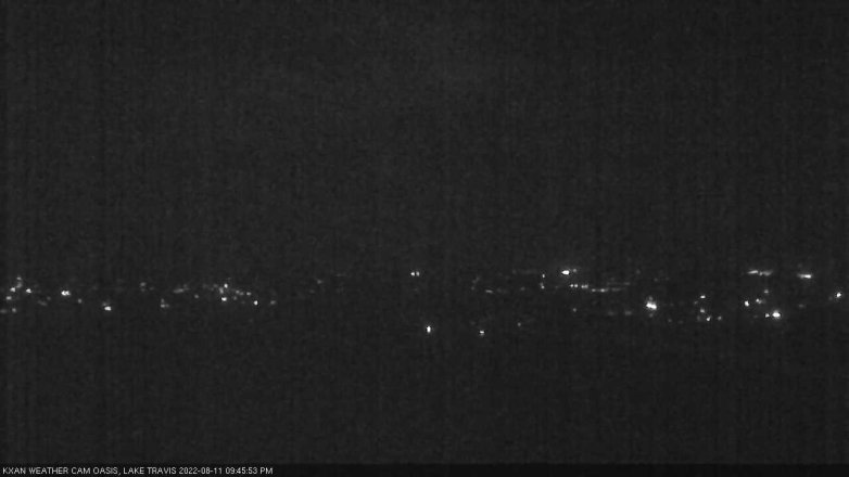 Lake Travis webcam, August 11, 2022 9:45 PM CT