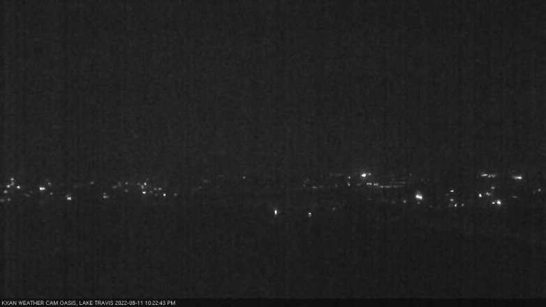 Lake Travis webcam, August 11, 2022 10:25 PM CT