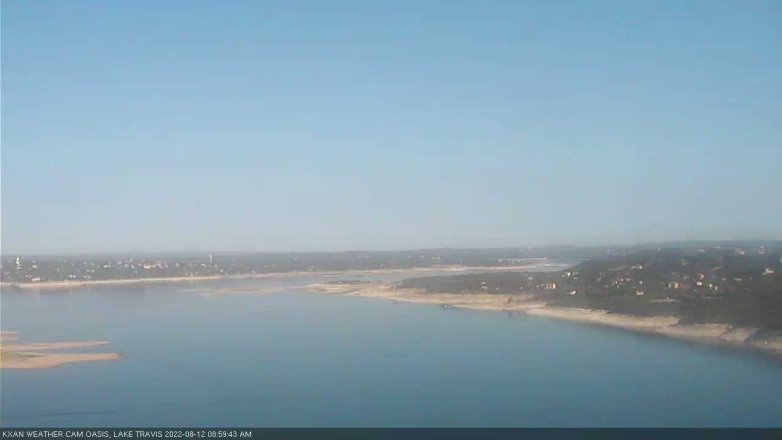 Lake Travis webcam, August 12, 2022 9:00 AM CT
