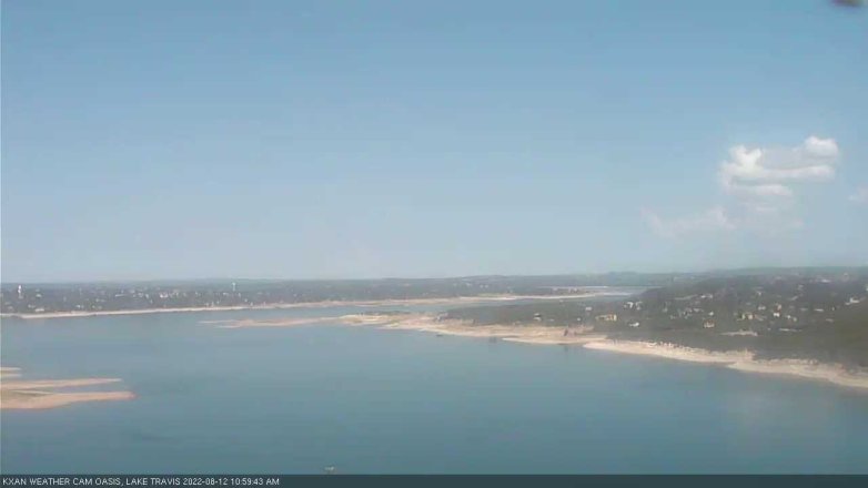 Lake Travis webcam, August 12, 2022 11:00 AM CT