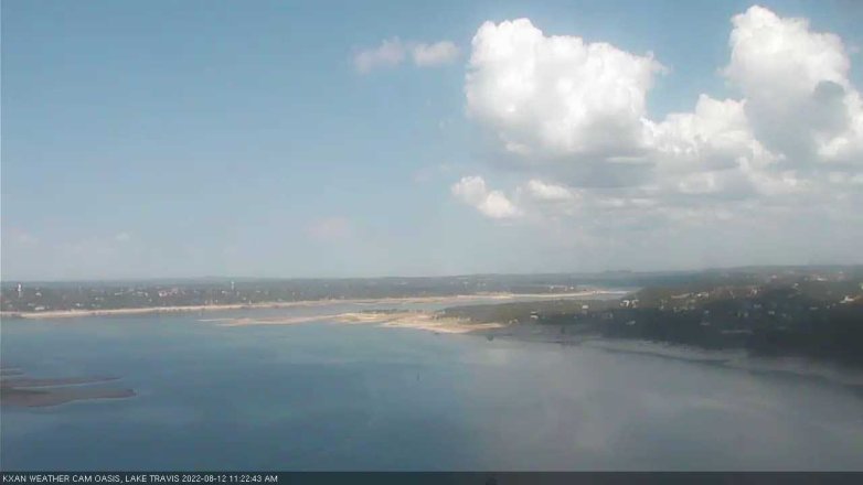 Lake Travis webcam, August 12, 2022 11:25 AM CT