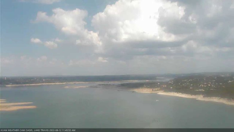Lake Travis webcam, August 12, 2022 11:45 AM CT