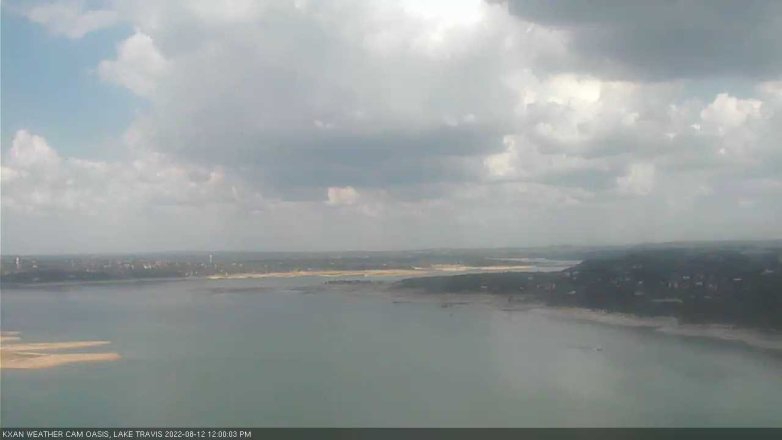 Lake Travis webcam, August 12, 2022 12:00 PM CT