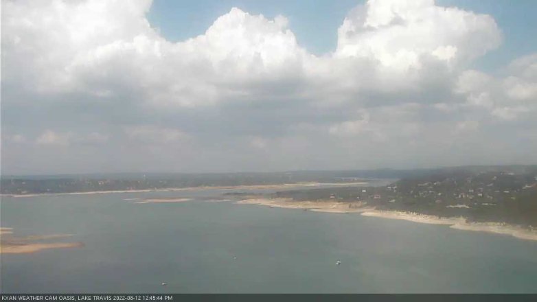 Lake Travis webcam, August 12, 2022 12:45 PM CT