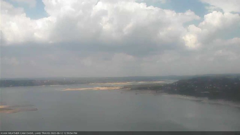 Lake Travis webcam, August 12, 2022 1:00 PM CT