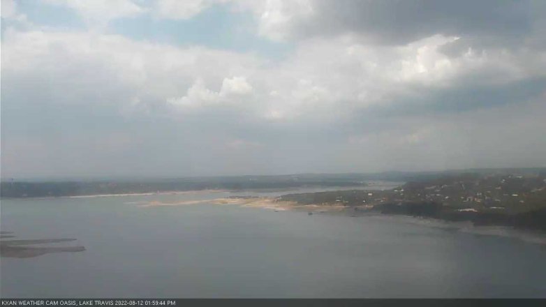 Lake Travis webcam, August 12, 2022 2:00 PM CT