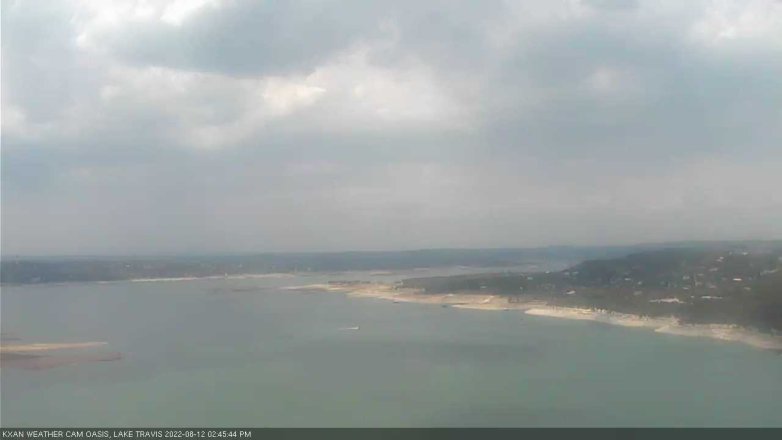 Lake Travis webcam, August 12, 2022 2:45 PM CT
