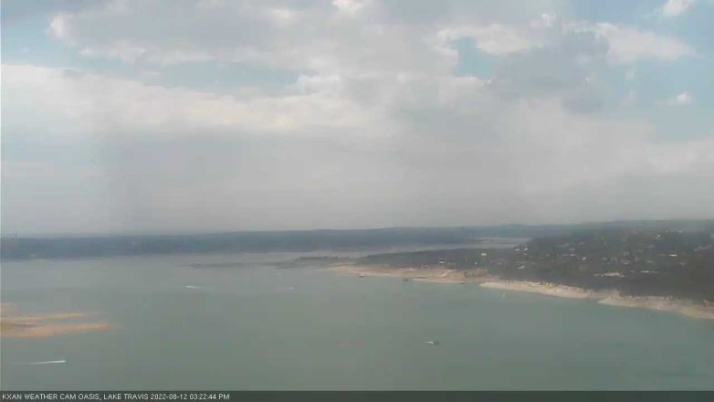 Lake Travis webcam, August 12, 2022 3:25 PM CT