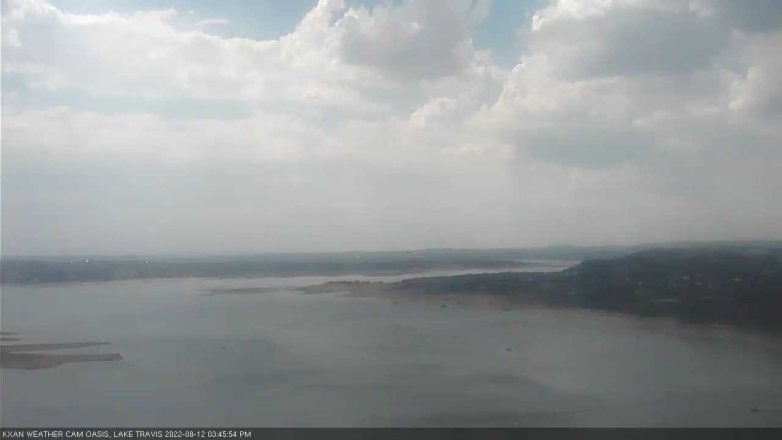 Lake Travis webcam, August 12, 2022 3:45 PM CT
