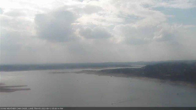 Lake Travis webcam, August 12, 2022 5:00 PM CT