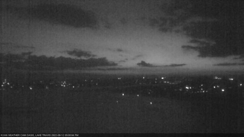 Lake Travis webcam, August 12, 2022 9:00 PM CT